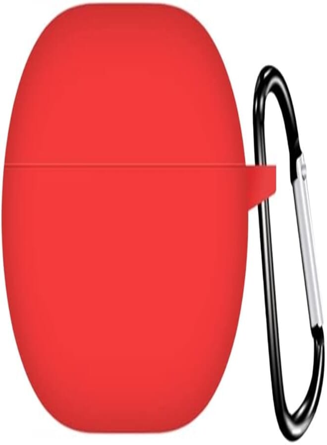 USTIYA Case for Huawei Freebuds Pro 2 2022 Protective Silicone Case with Keychain Cover (Red)